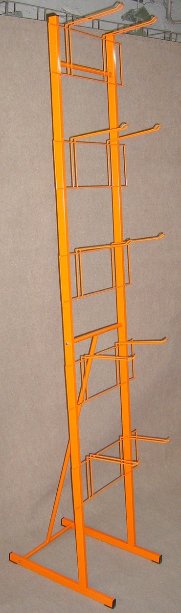 Stojak: 5 poziomow po 2 haki podwójne