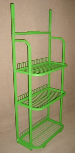 Regał wzmocniony, z półkami z drutu