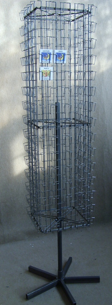 Stojak z kieszeniami na magnesy