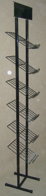 Stojak na ulotki i katalogi 6 półek