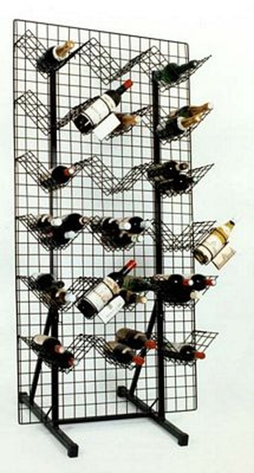 Regał kratowy na butelki