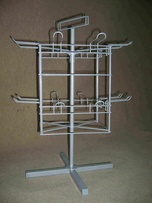 Stojak obrotowy 16 haków podwójnych