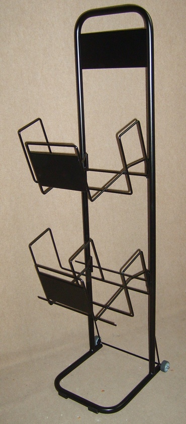 Wózek na ulotki lub katalogi 2 półki