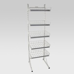 Stojak modułowy z półkami koszowymi