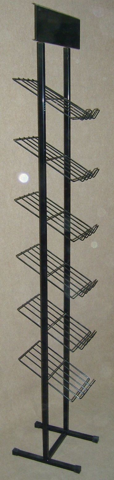 Stojak na ulotki i katalogi 6 półek