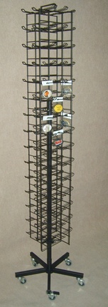 Stojak obrotowy 128 haków podwójnych