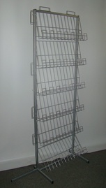 Regał na książki z uchwytem grafiki bocznej