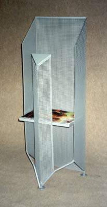 Stojak na gazetę z blachy perforowanej  GW 290x400 mm