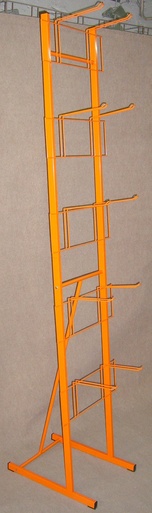 Stojak: 5 poziomow po 2 haki podwójne