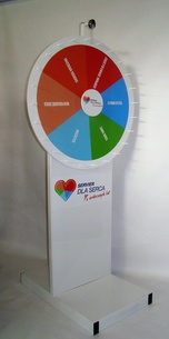 Koło fortuny z zabudową nogi