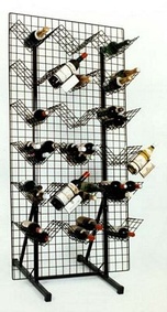 Regał kratowy na butelki